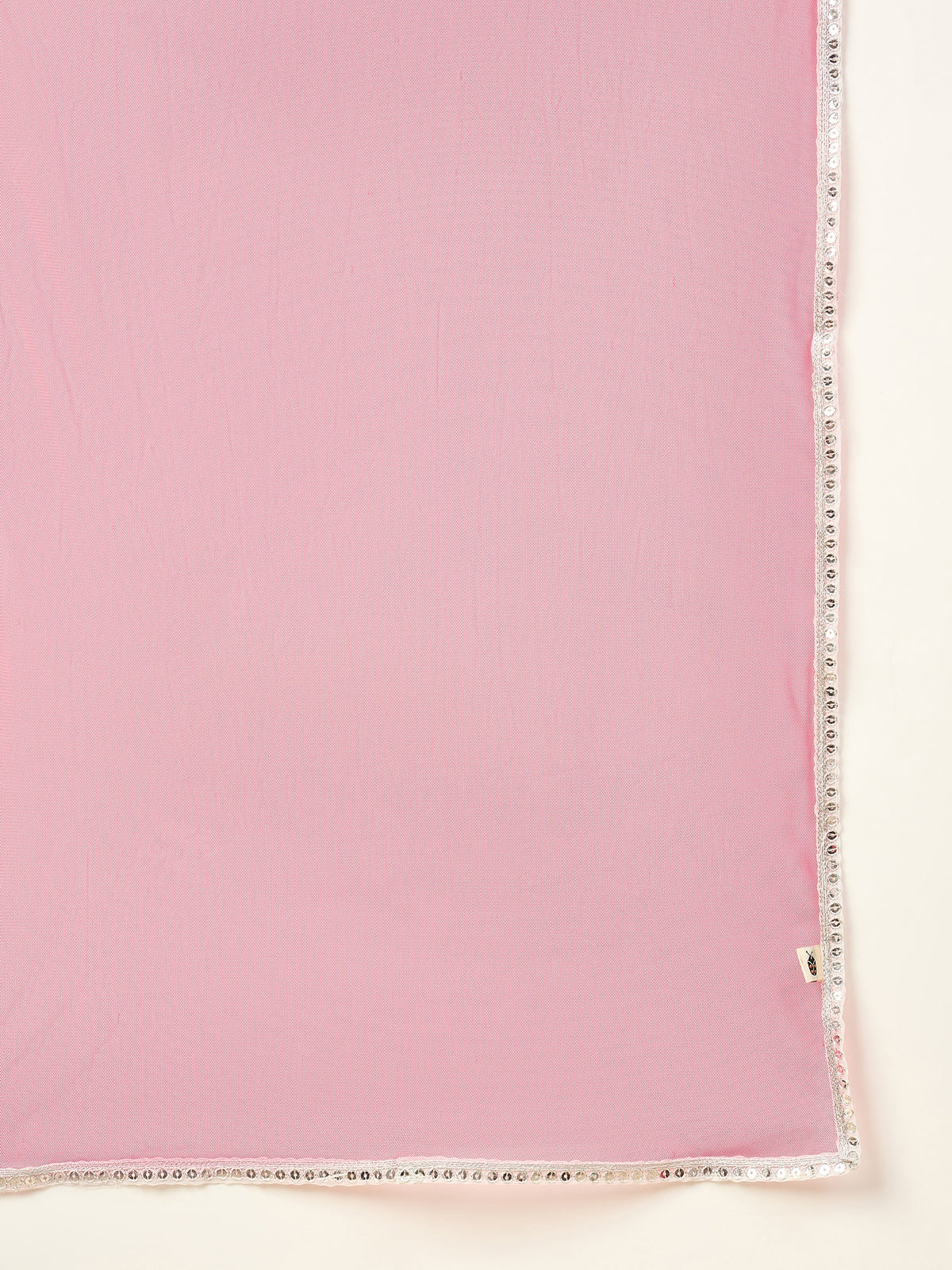 Girls Waist Length Embroidery Top With Pants - Magenta