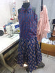 Girls Hip Length All over Print Lehenga Choli - Navy Blue