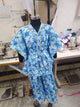 Girls Mid Thigh All over Print Kurti Set - Blue
